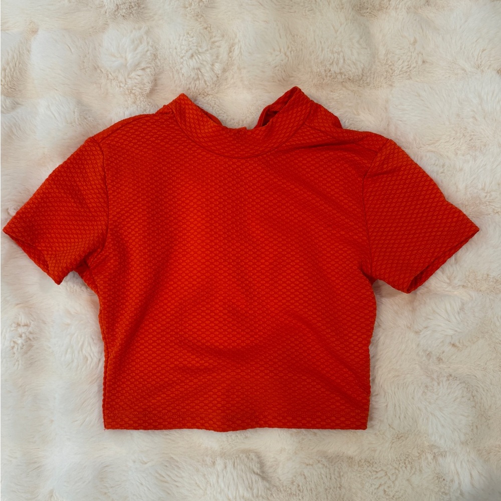 Urban Outfitters Orange Top Open Back Size XS